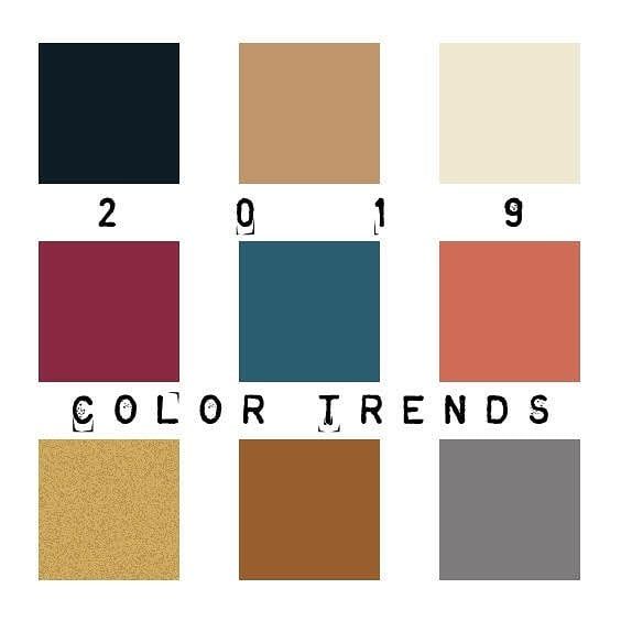 2019 pantone color palette
